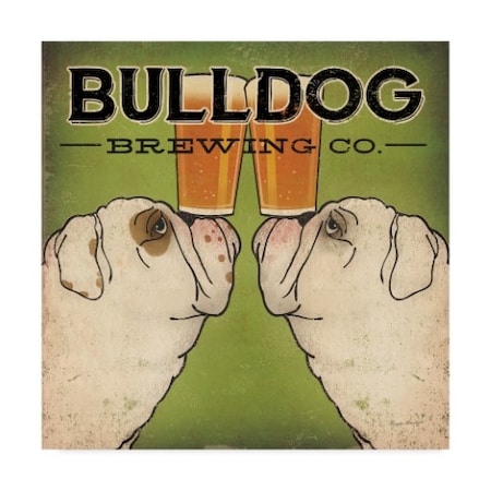 Ryan Fowler 'Bulldog Brewing' Canvas Art,35x35